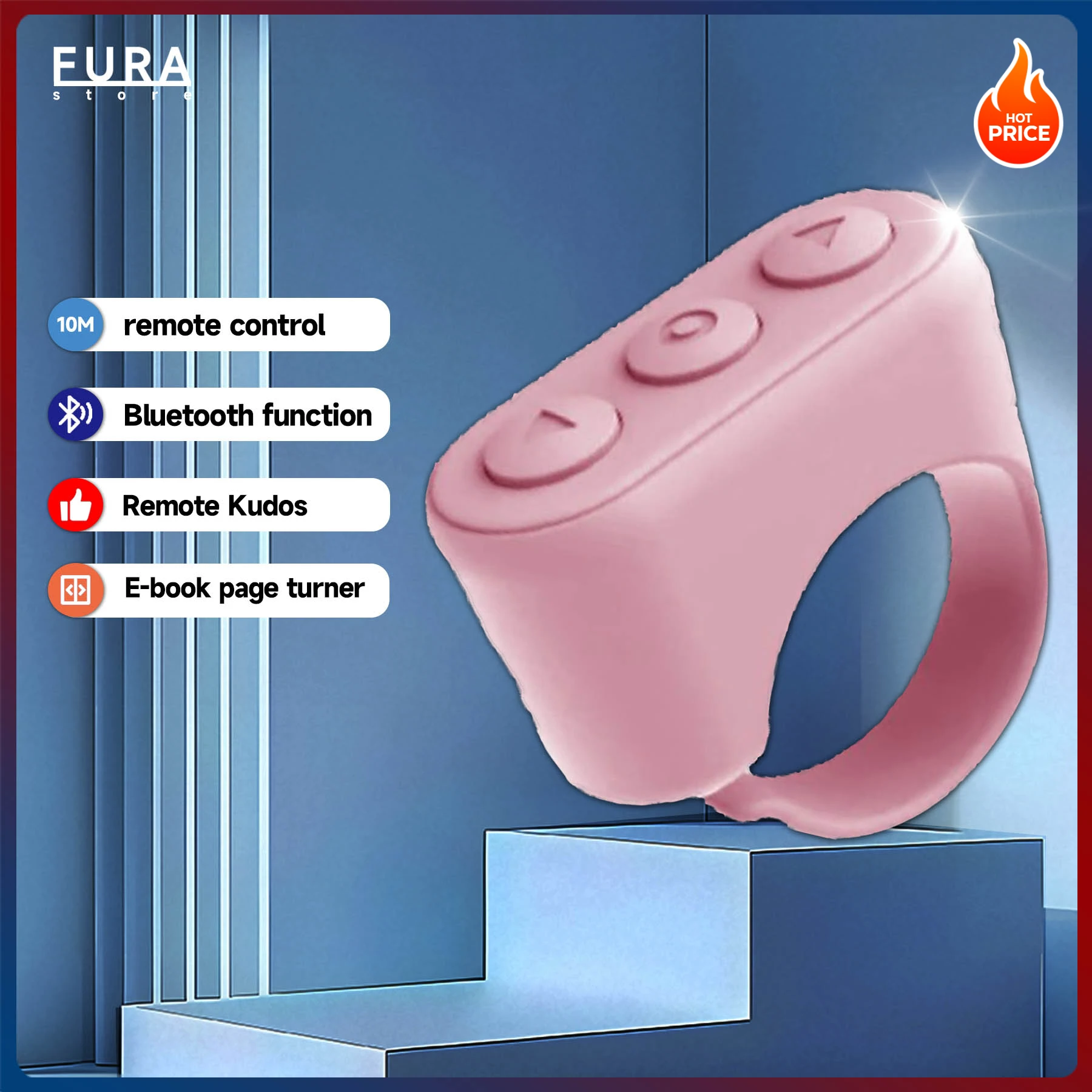 Multi-function ring Wireless Bluetooth remote control mobile phone selfie video controller fingertip flip browse selfies
Multi-function ring Wireless Bluetooth remote control mobile phone selfie video controller fingertip flip browse selfies