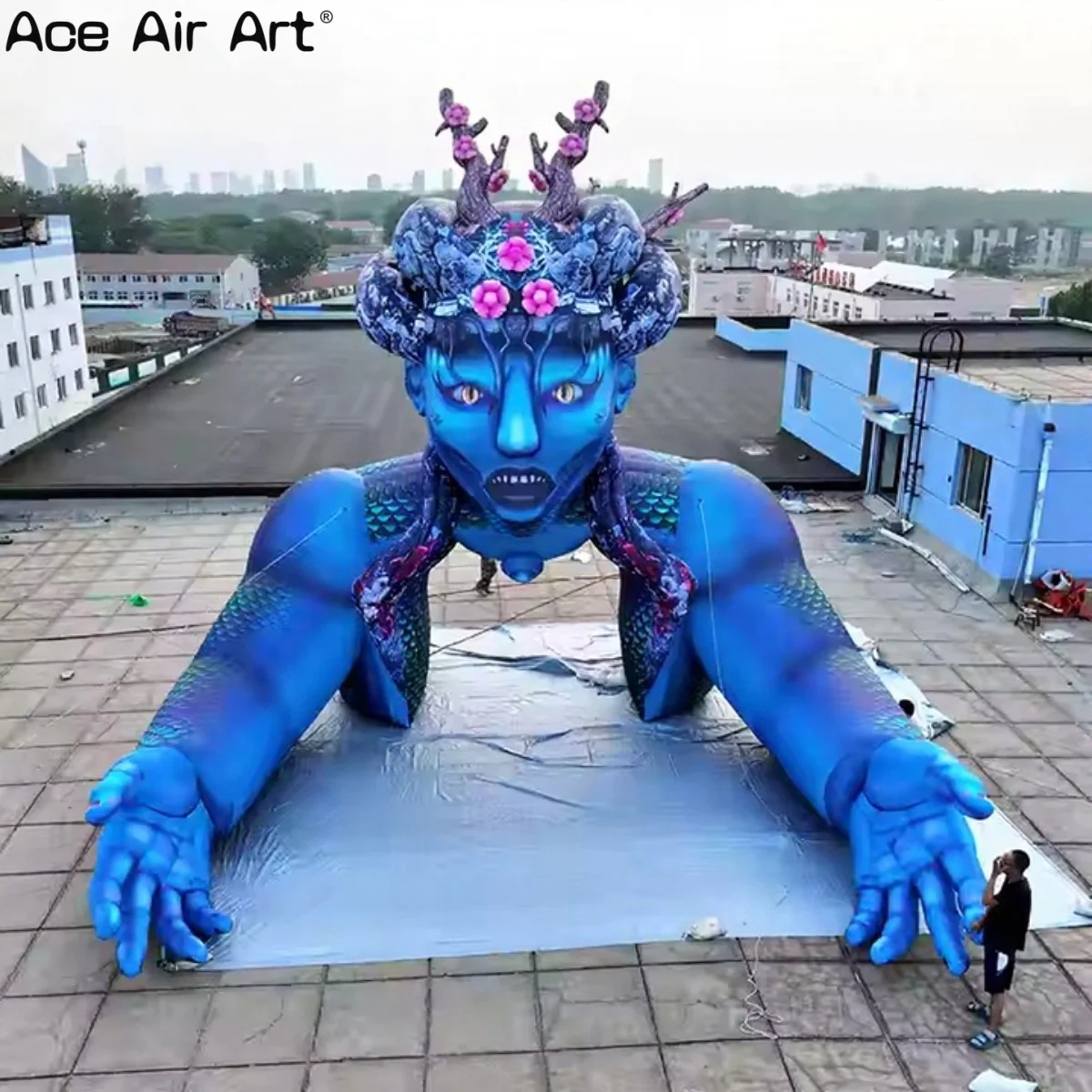 Giant Inflatable Head Arch Stage for DJ Festival Custom Stage Prop for Music Events & Outdoor Party Entrance
Giant Inflatable Head Arch Stage for DJ Festival Custom Stage Prop for Music Events & Outdoor Party Entrance