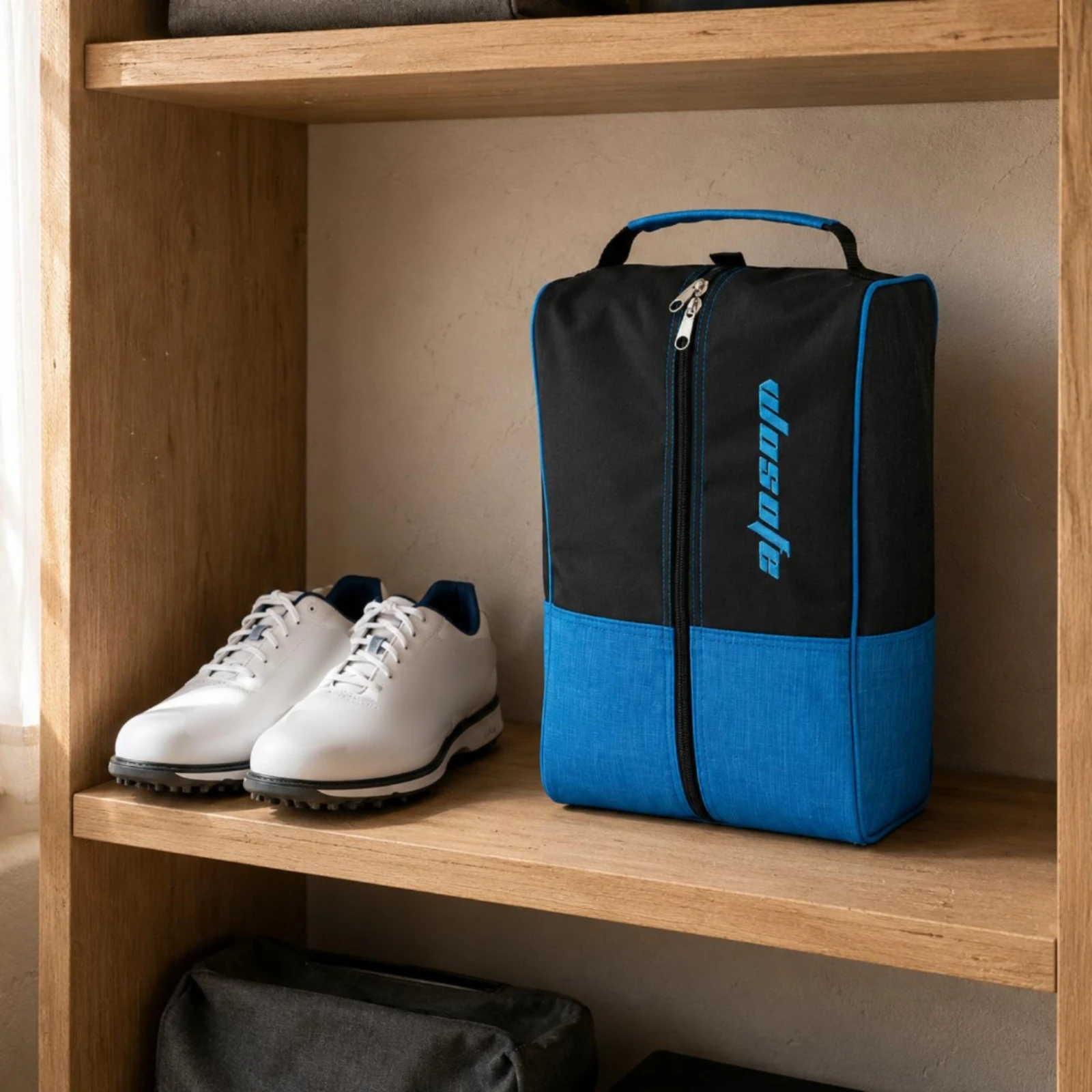 Travel Nylon Shoe Bag Padded Golf Shoe Organizer Zippered Footwear Storage Bag Carry Bag with Handle
Travel Nylon Shoe Bag Padded Golf Shoe Organizer Zippered Footwear Storage Bag Carry Bag with Handle