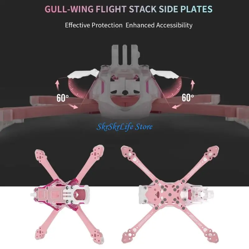 E65E Shockproof FPV Quadcopter Frame For BANDO 5 5.1Inches Propellers With 19Mm Electronics Stack Height
E65E Shockproof FPV Quadcopter Frame For BANDO 5 5.1Inches Propellers With 19Mm Electronics Stack Height