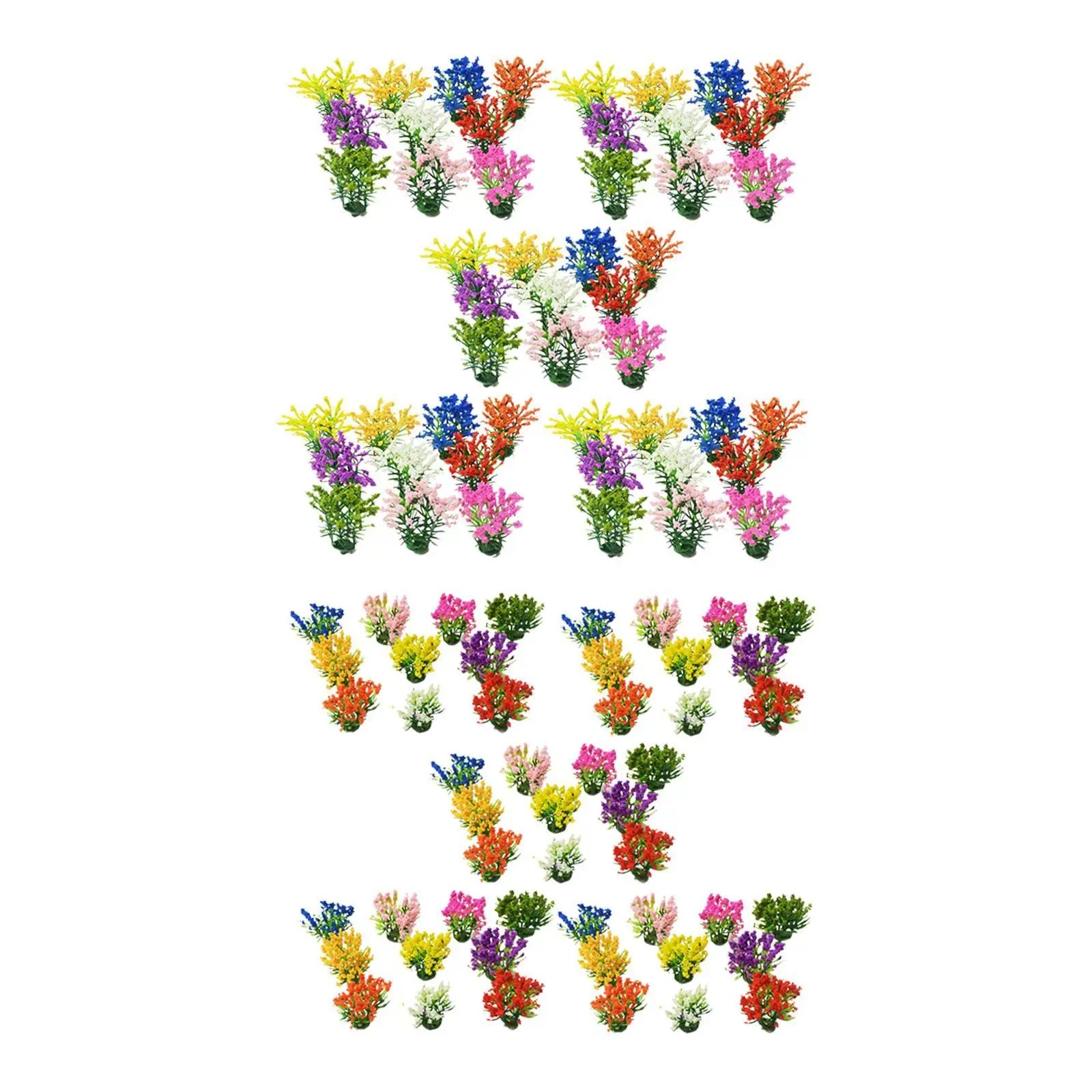 50 Pieces DIY Miniature Flower Miniature Static Scenery Model Vegetation groups for Terrain Model Building Train Railroad
50 Pieces DIY Miniature Flower Miniature Static Scenery Model Vegetation groups for Terrain Model Building Train Railroad