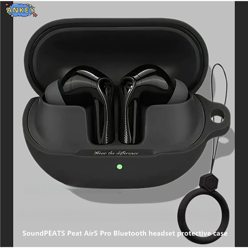 for SoundPEATS Air5 Pro Case Protective Earphone Cover Ring Anti-fall Soft Silicone Wireless Bluetooth Earbuds Shell Carrying
for SoundPEATS Air5 Pro Case Protective Earphone Cover Ring Anti-fall Soft Silicone Wireless Bluetooth Earbuds Shell Carrying