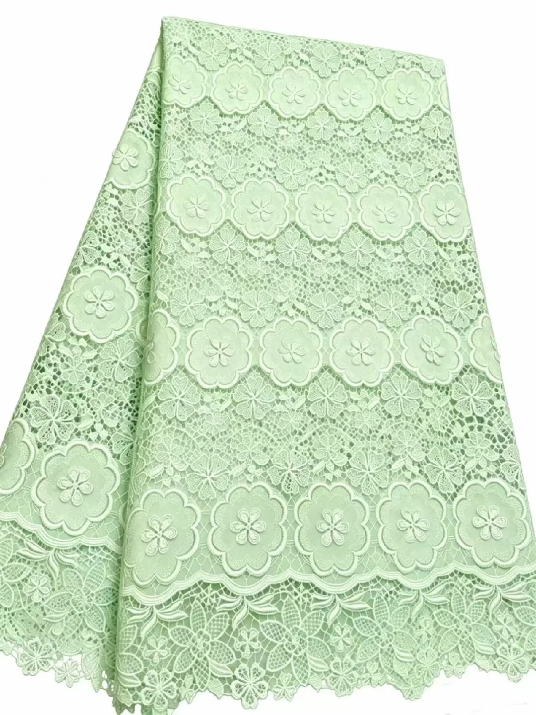 African Guipure Cord Lace Fabric 2026 High Quality Nigerian Water Soluble Lace Fabrics 5 Yards For Wedding Dresses Party
African Guipure Cord Lace Fabric 2026 High Quality Nigerian Water Soluble Lace Fabrics 5 Yards For Wedding Dresses Party