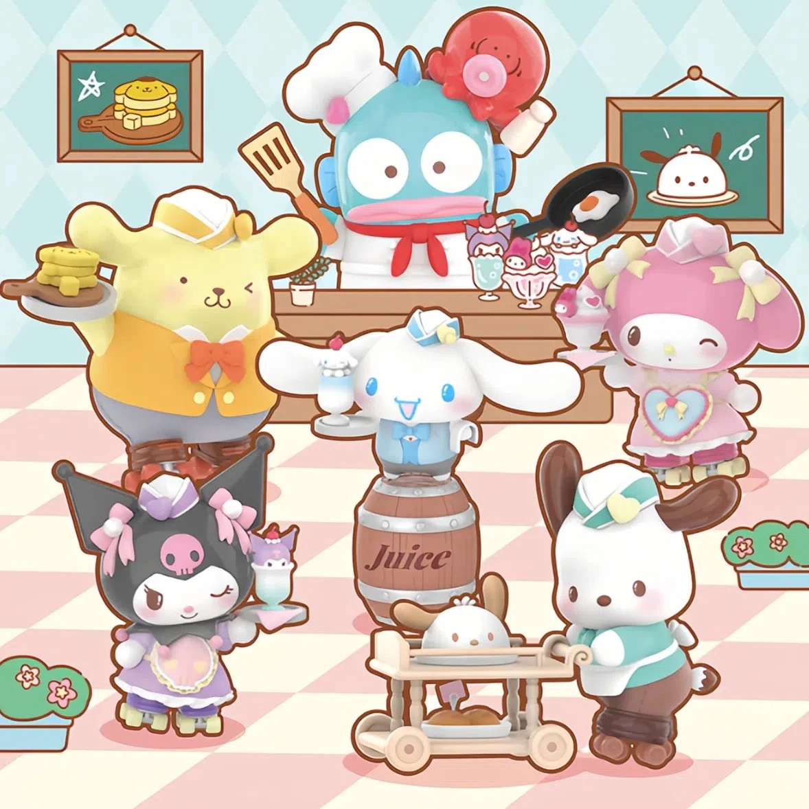 TOPTOY&Sanrio Characters Roller Skating Restaurant Figure Series Blind Box Kunomi Ugly Fish Desktop Decoration Work Partner Gift
TOPTOY&Sanrio Characters Roller Skating Restaurant Figure Series Blind Box Kunomi Ugly Fish Desktop Decoration Work Partner Gift