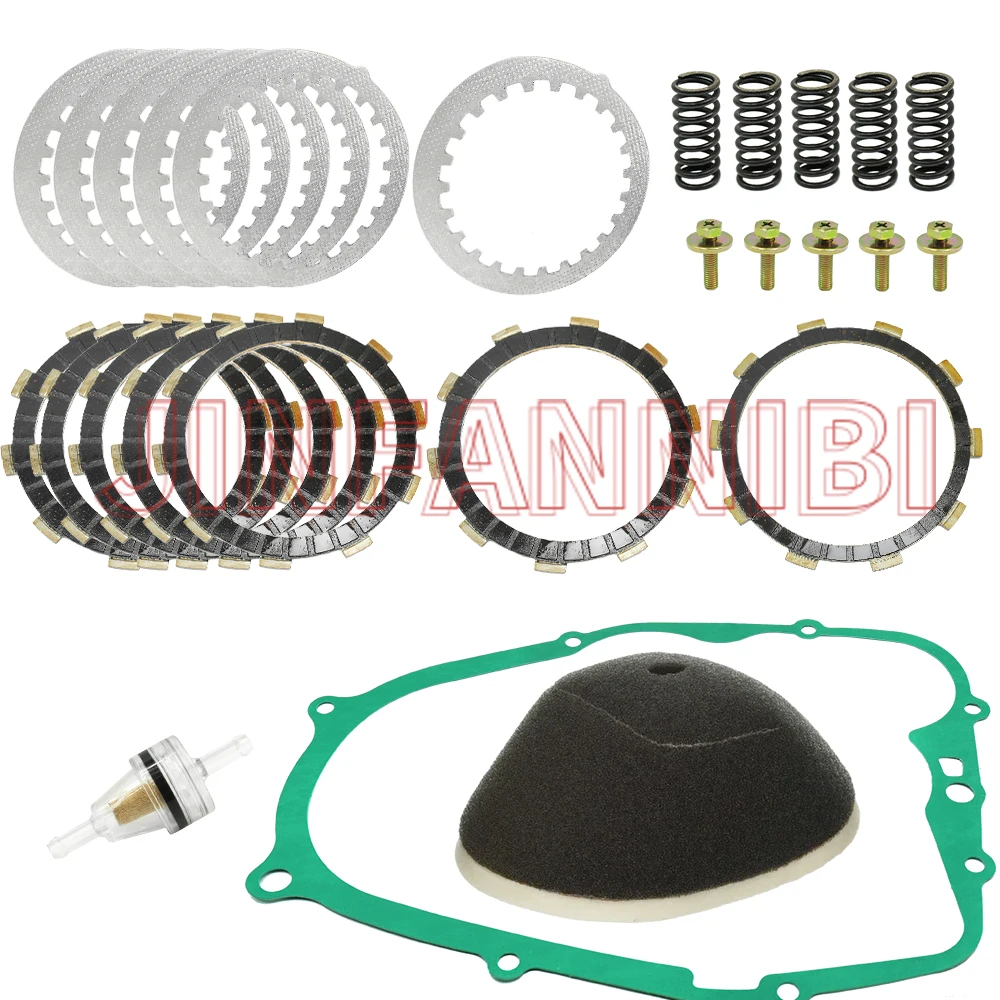 Clutch Plate Kit & Air Filter Cover Gasket Springs for Yamaha Blaster 200 YFS200
Clutch Plate Kit & Air Filter Cover Gasket Springs for Yamaha Blaster 200 YFS200