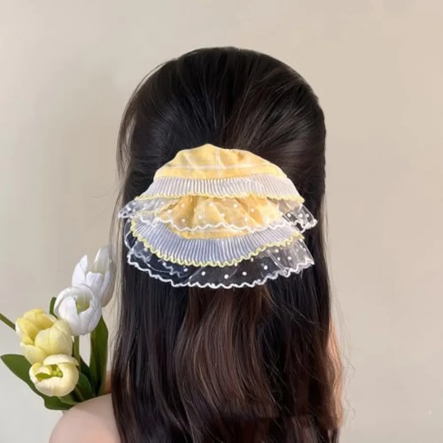 Yellow Exquisite Pleated Lace Hairband, Sweet And Elegant, Romantic And Fashionable, Made Of Fine And Soft Fabric, Suitable For
Yellow Exquisite Pleated Lace Hairband, Sweet And Elegant, Romantic And Fashionable, Made Of Fine And Soft Fabric, Suitable For