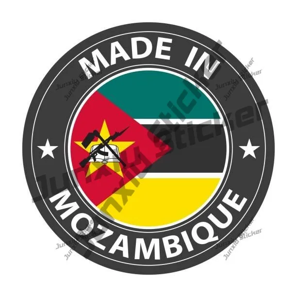 Made in Mozambique badge Sticker with stars and national flag Sports Racing Exterior Decor Graphic Beauty Creative Decals PVC
Made in Mozambique badge Sticker with stars and national flag Sports Racing Exterior Decor Graphic Beauty Creative Decals PVC