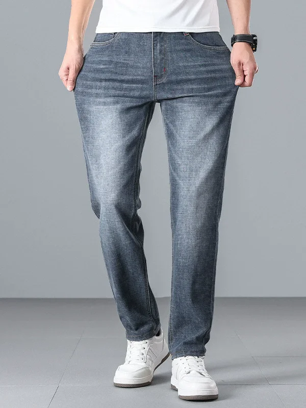 Summer Thin Men's Classic Straight Jeans Elastic Cotton Soft Comfortable Fashion Business Casual Denim Pants Male Clothing
Summer Thin Men's Classic Straight Jeans Elastic Cotton Soft Comfortable Fashion Business Casual Denim Pants Male Clothing