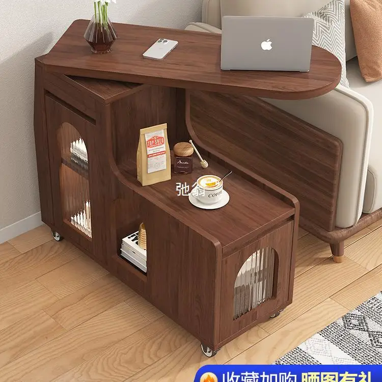 Retro style removable rotating side sofa coffee table bedside side cabinet living room shelf small apartment
Retro style removable rotating side sofa coffee table bedside side cabinet living room shelf small apartment