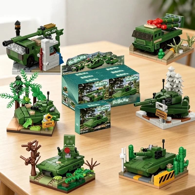 Tank Building Blocks, Miniature Scene Assembled Models, Military Collection Figures, Cool Birthday Gifts for Boyfriends
Tank Building Blocks, Miniature Scene Assembled Models, Military Collection Figures, Cool Birthday Gifts for Boyfriends