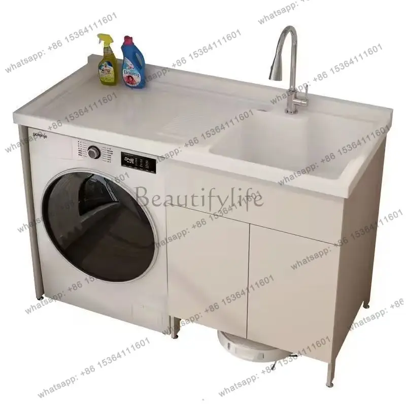 Balcony Washing Machine Cabinet Combined Hand Washbasin Integrated Laundry Cabinet
Balcony Washing Machine Cabinet Combined Hand Washbasin Integrated Laundry Cabinet