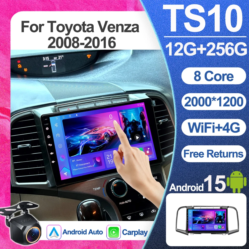 Android 15 For Toyota Venza 2008-2016 Carplay Auto 5G+WIFI GPS Car Radio Navigation Multimedia Video Player Stereo BT Bluetooth
Android 15 For Toyota Venza 2008-2016 Carplay Auto 5G+WIFI GPS Car Radio Navigation Multimedia Video Player Stereo BT Bluetooth