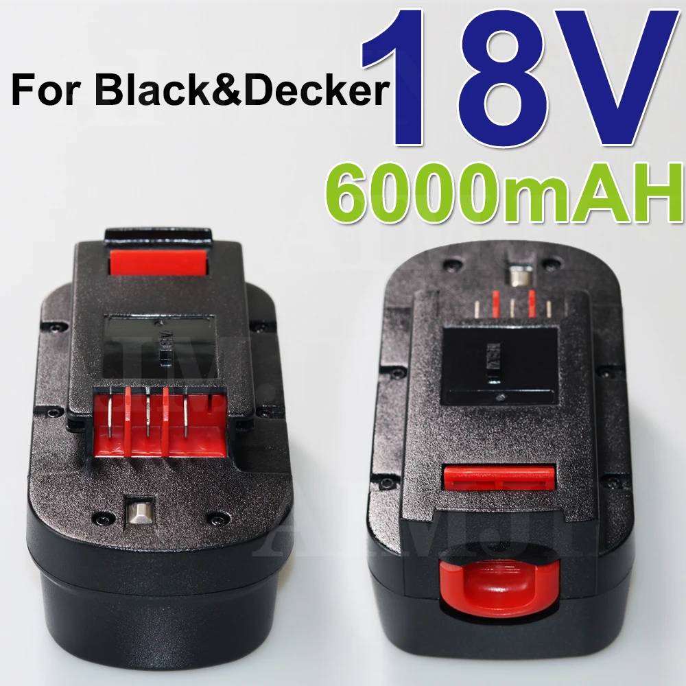 18V 6000mAh Power Tool Battery for Black&Decker A18 A1718 A18NH HPB18 HPB18-OPE FS1800CS FS1800D FS1800D-2 FS1800ID
18V 6000mAh Power Tool Battery for Black&Decker A18 A1718 A18NH HPB18 HPB18-OPE FS1800CS FS1800D FS1800D-2 FS1800ID