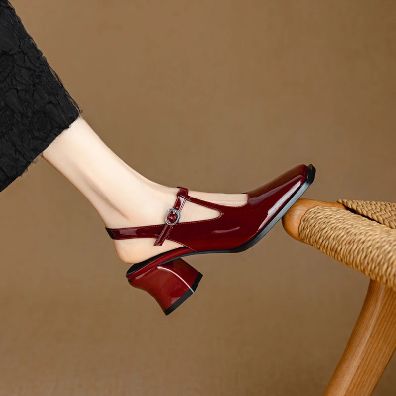 NEW Summer Women Sandals Patent Leather Shoes Women Square Toe Chunky Heel Shoes Cover Toe Slingback Shoes Buckle Strap Sandals
NEW Summer Women Sandals Patent Leather Shoes Women Square Toe Chunky Heel Shoes Cover Toe Slingback Shoes Buckle Strap Sandals