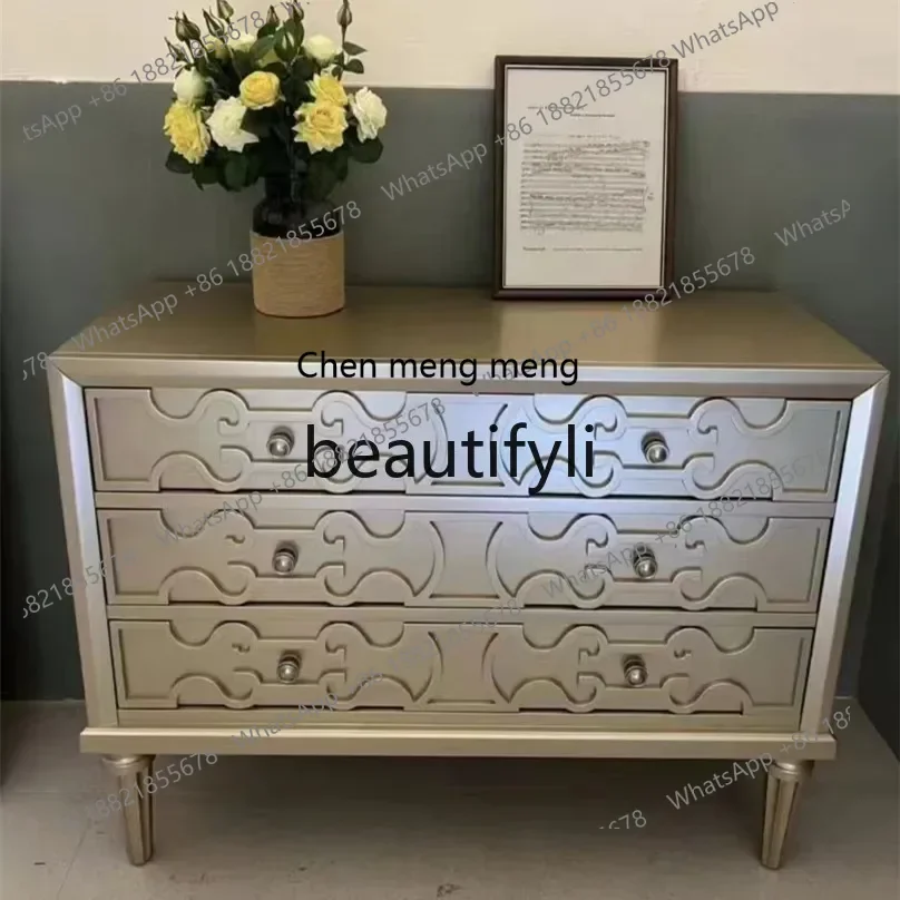 M178 American light luxury solid wood porch cabinet, retro bedroom storage cabinet, furniture, dining side cabinet
M178 American light luxury solid wood porch cabinet, retro bedroom storage cabinet, furniture, dining side cabinet