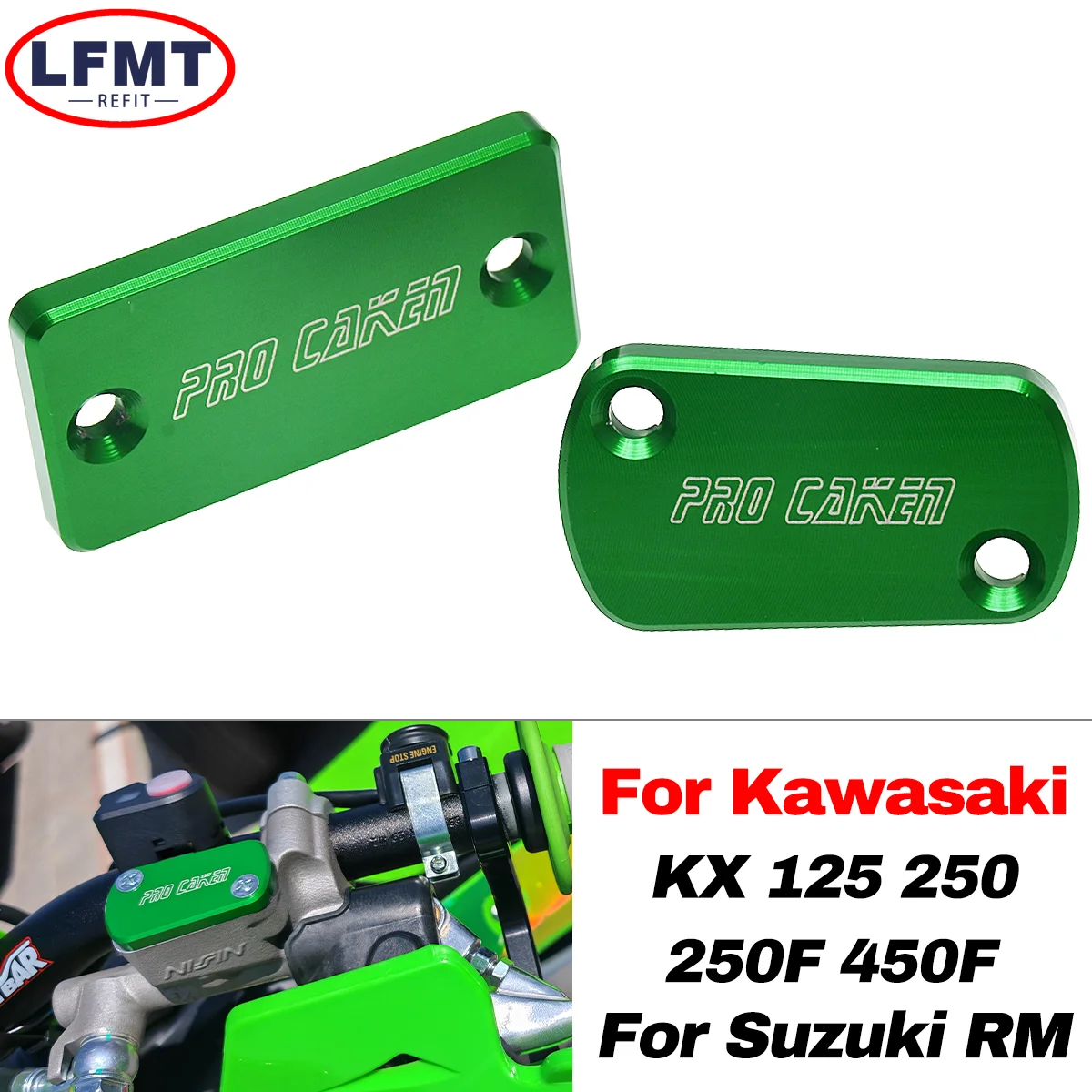 Motorcycle Front Rear Brake Fluid Reservoir Cap Cover For Kawasaki KX125 250 KX250F 450F KLX450R For Suzuki RM125 250 RMZ250 450
Motorcycle Front Rear Brake Fluid Reservoir Cap Cover For Kawasaki KX125 250 KX250F 450F KLX450R For Suzuki RM125 250 RMZ250 450