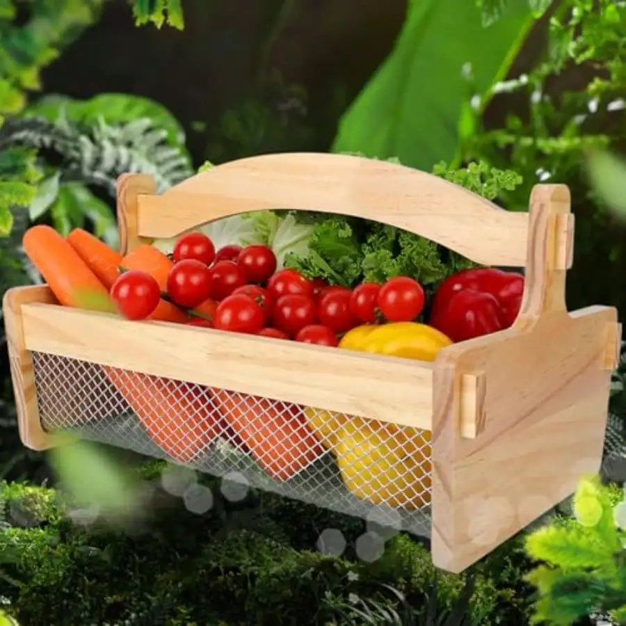 Garden Hod Harvest Basket With Rustproofed Mesh Wire For Vegetable Gardening And Farmhouse DecorPicnic Basket Gardener Gift Spring For Washing Holding 13.4"L X 9.06"W X 4.33"H
Garden Hod Harvest Basket With Rustproofed Mesh Wire For Vegetable Gardening And Farmhouse DecorPicnic Basket Gardener Gift Spring For Washing Holding 13.4"L X 9.06"W X 4.33"H
