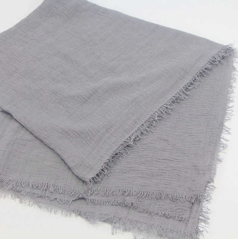 Crinkle Scarf Women Muslim Style Hijab Soft Shawl Wrap Solid Color Turban Casual Tassel Fringed Headscarf Daily Large Maxi Scarf
Crinkle Scarf Women Muslim Style Hijab Soft Shawl Wrap Solid Color Turban Casual Tassel Fringed Headscarf Daily Large Maxi Scarf