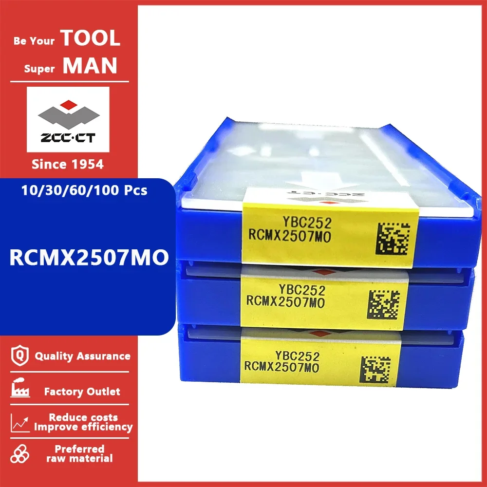 ZCC CT Original RCMX2507MO YBC251 YBC252 YBD152 Turning Inserts Lathe Tool RCMX 2507 MO YBC251 YBC252 Carbide Turning Tools
ZCC CT Original RCMX2507MO YBC251 YBC252 YBD152 Turning Inserts Lathe Tool RCMX 2507 MO YBC251 YBC252 Carbide Turning Tools