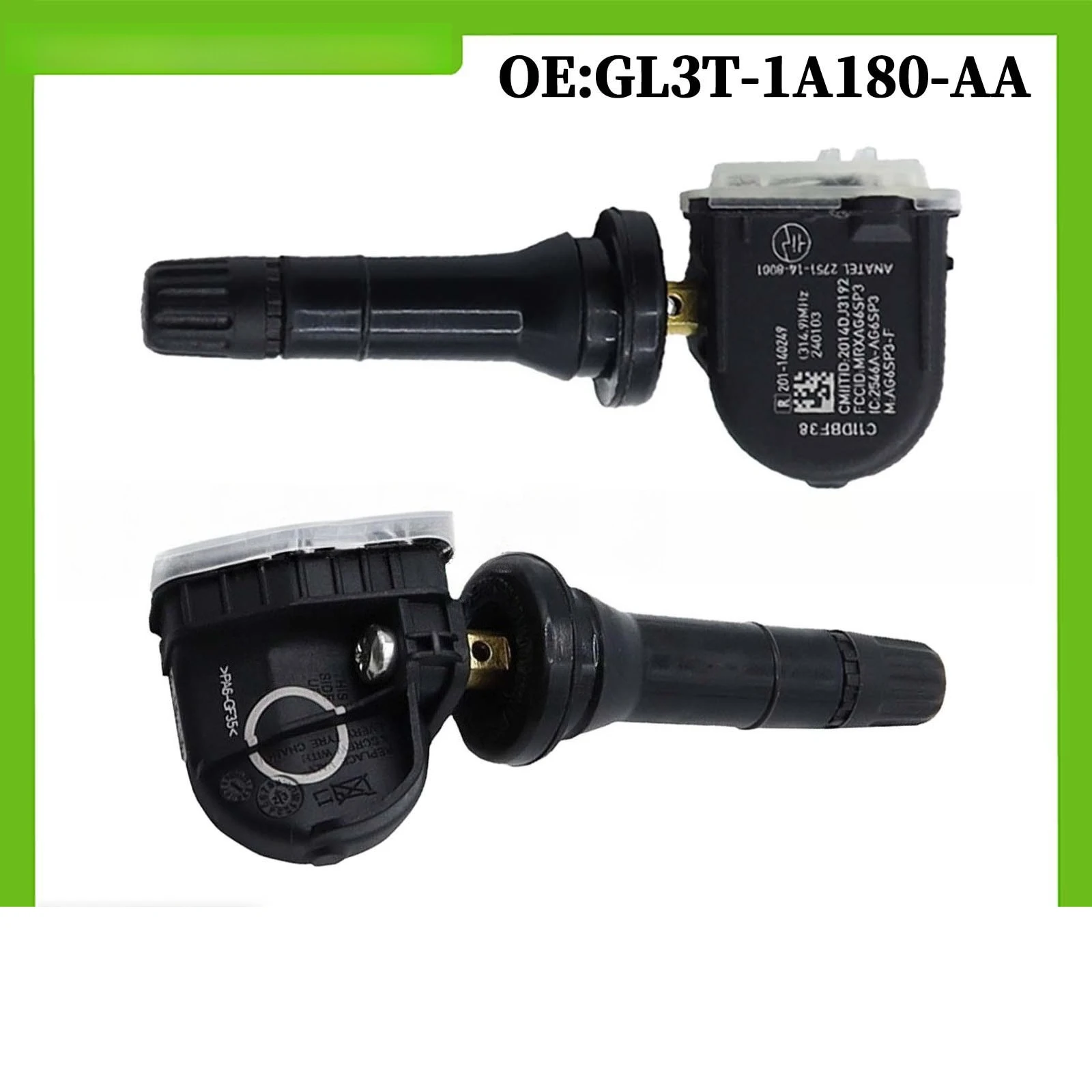 GL3T1A180AA 1/4pcs tpms Tire Pressure Sensor for Ford F-150 For 2020-2022 Ford Escape Bronco Edge Expedition for Lincoln
GL3T1A180AA 1/4pcs tpms Tire Pressure Sensor for Ford F-150 For 2020-2022 Ford Escape Bronco Edge Expedition for Lincoln