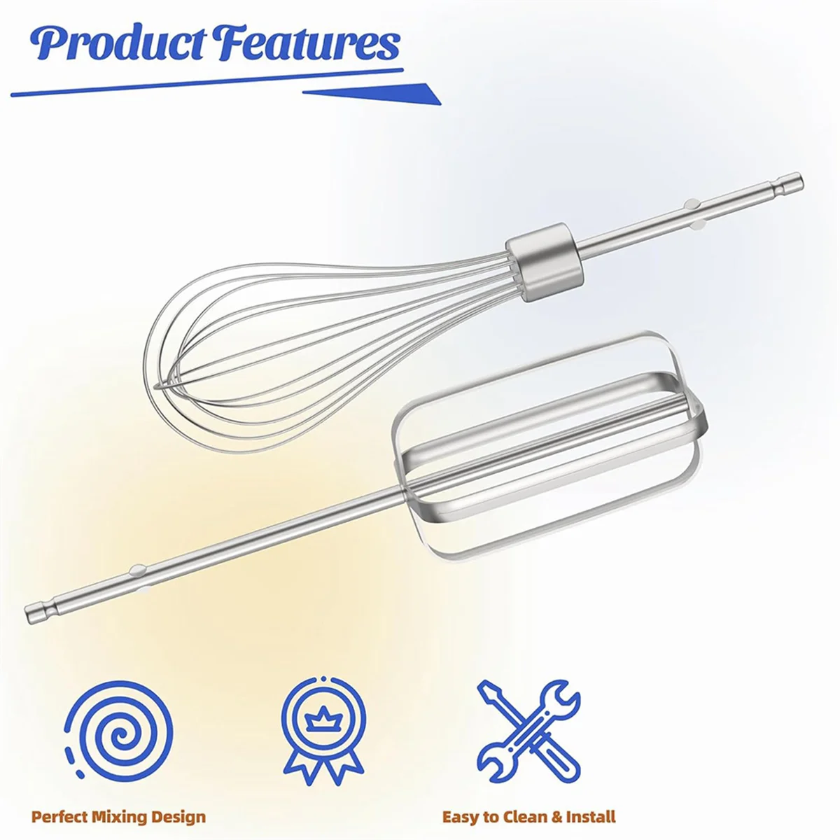 Hand Mixer Beaters Attachments, for Replacement Mixer Parts,Hand Mixers 62682RZ 62692 64699 62695V
Hand Mixer Beaters Attachments, for Replacement Mixer Parts,Hand Mixers 62682RZ 62692 64699 62695V