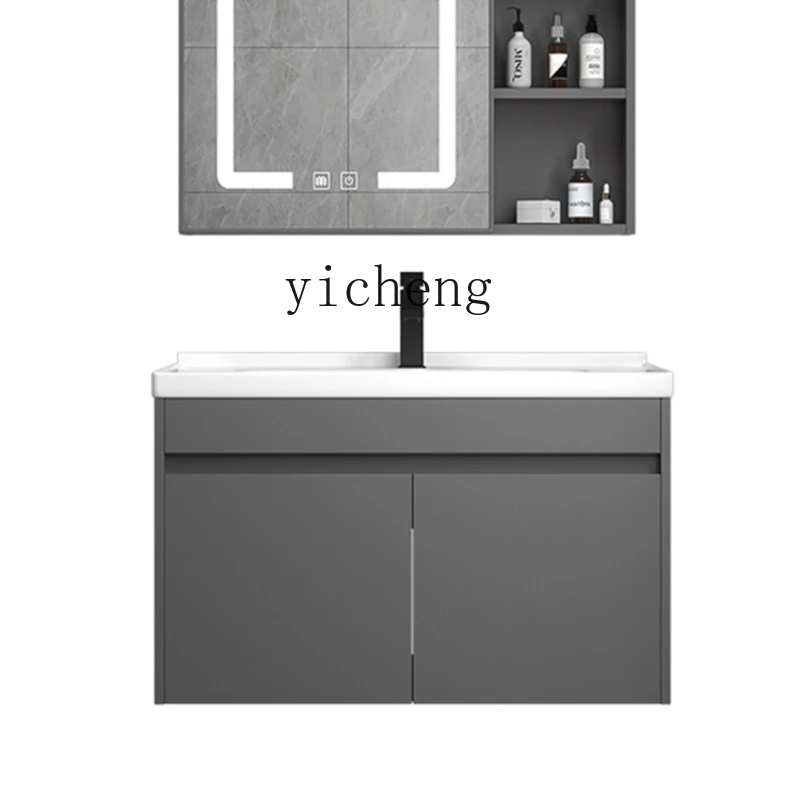 Tqh Bathroom Cabinet Bathroom Table Ceramic Integrated Wash Basin Wall-Mounted Wash Basin Combination
Tqh Bathroom Cabinet Bathroom Table Ceramic Integrated Wash Basin Wall-Mounted Wash Basin Combination
