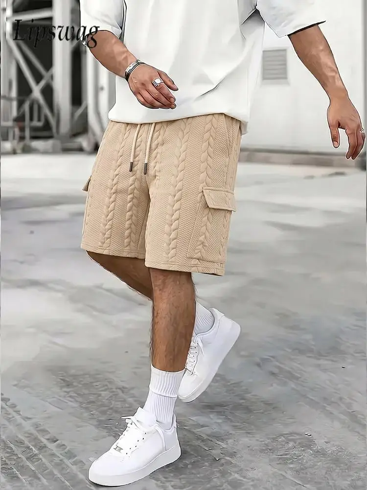 Summer Seaside Beach Casual Mens Shorts Vintage Twist Jacquard Textured Shorts Men Fashionable Solid Color Loose Straight Shorts
Summer Seaside Beach Casual Mens Shorts Vintage Twist Jacquard Textured Shorts Men Fashionable Solid Color Loose Straight Shorts