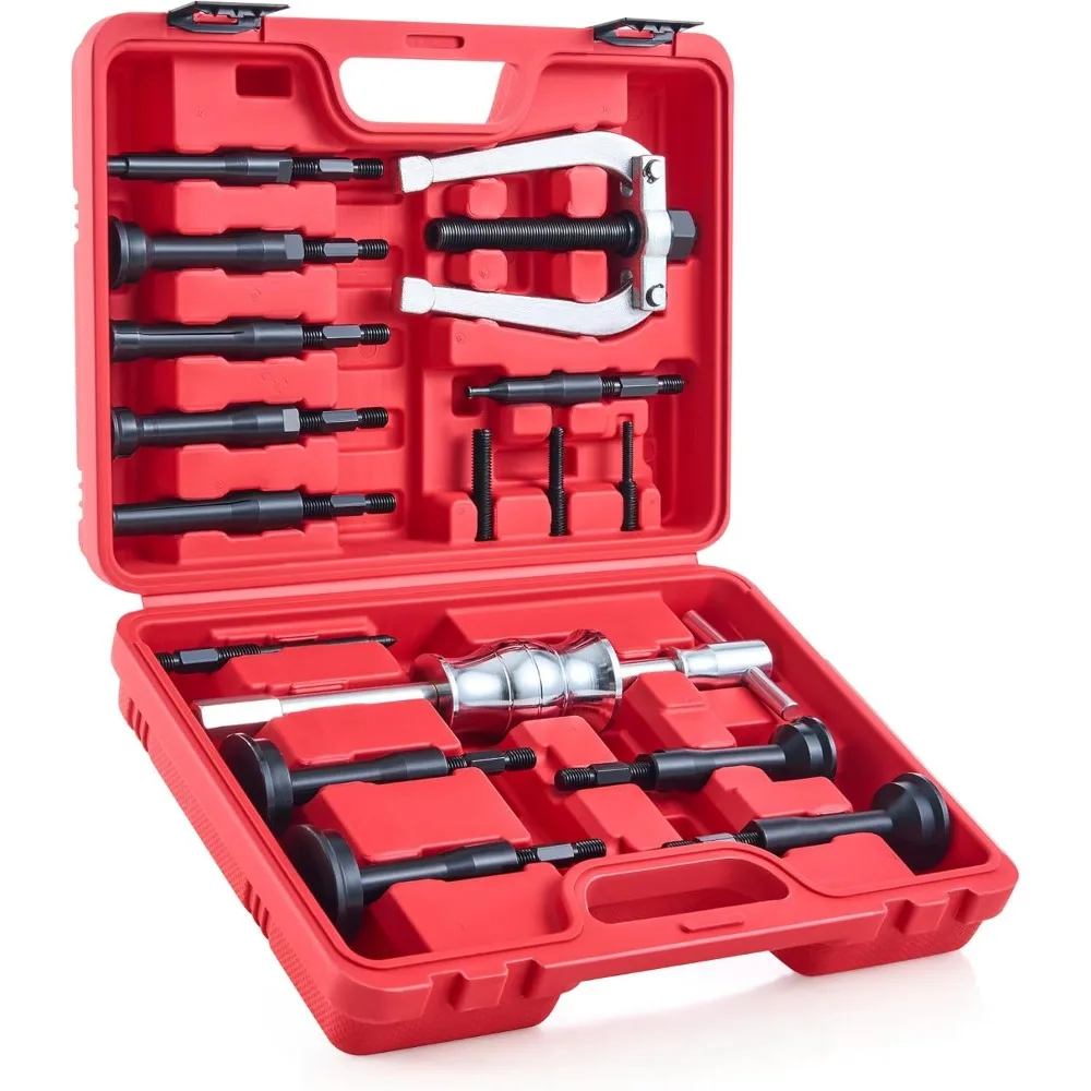 Blind Hole Collet Bearing Race Seal Puller Extractor Kit Slide Hammer Pilot Insert Internal Removal Tool Set 16PCS
Blind Hole Collet Bearing Race Seal Puller Extractor Kit Slide Hammer Pilot Insert Internal Removal Tool Set 16PCS