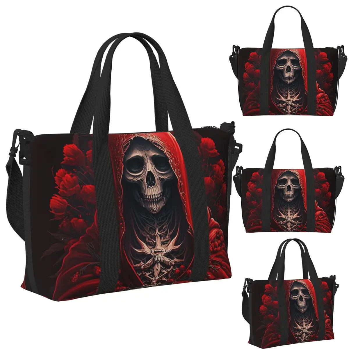 Santa Muerte Saint Death Goth Mexican Muertos Skull Пляжная дорожная сумка-тоут Сумки для спортзала Йога Женская дорожная сумка для покупок 
Santa Muerte Saint Death Goth Mexican Muertos Skull Пляжная дорожная сумка-тоут Сумки для спортзала Йога Женская дорожная сумка для покупок