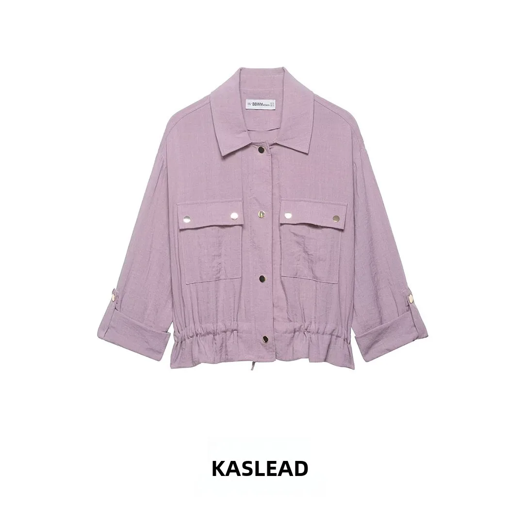 KASLEAD New Women's Fashion Sleeveless Short Jacket Street Style Polyester Fiber Long Sleeve Turn-down Collar Button Closure
KASLEAD New Women's Fashion Sleeveless Short Jacket Street Style Polyester Fiber Long Sleeve Turn-down Collar Button Closure