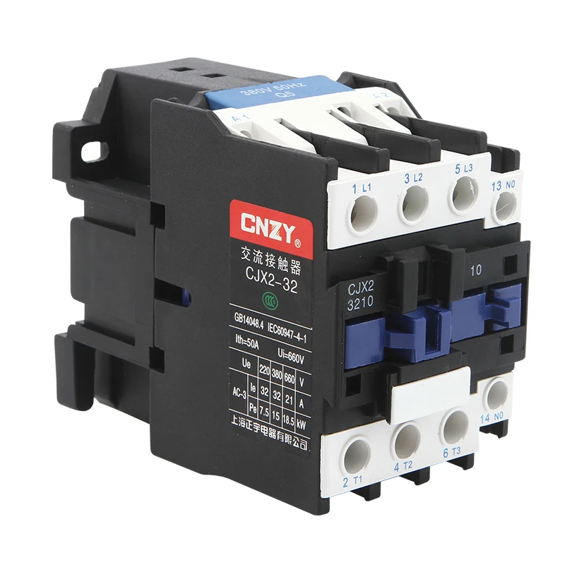 CJX2-3210 3NO1NO LC1 AC contactor relay 32A three pole 24VAC 36V 380V 220V coil voltage motor magnetic contact 35mm Din rail
CJX2-3210 3NO1NO LC1 AC contactor relay 32A three pole 24VAC 36V 380V 220V coil voltage motor magnetic contact 35mm Din rail