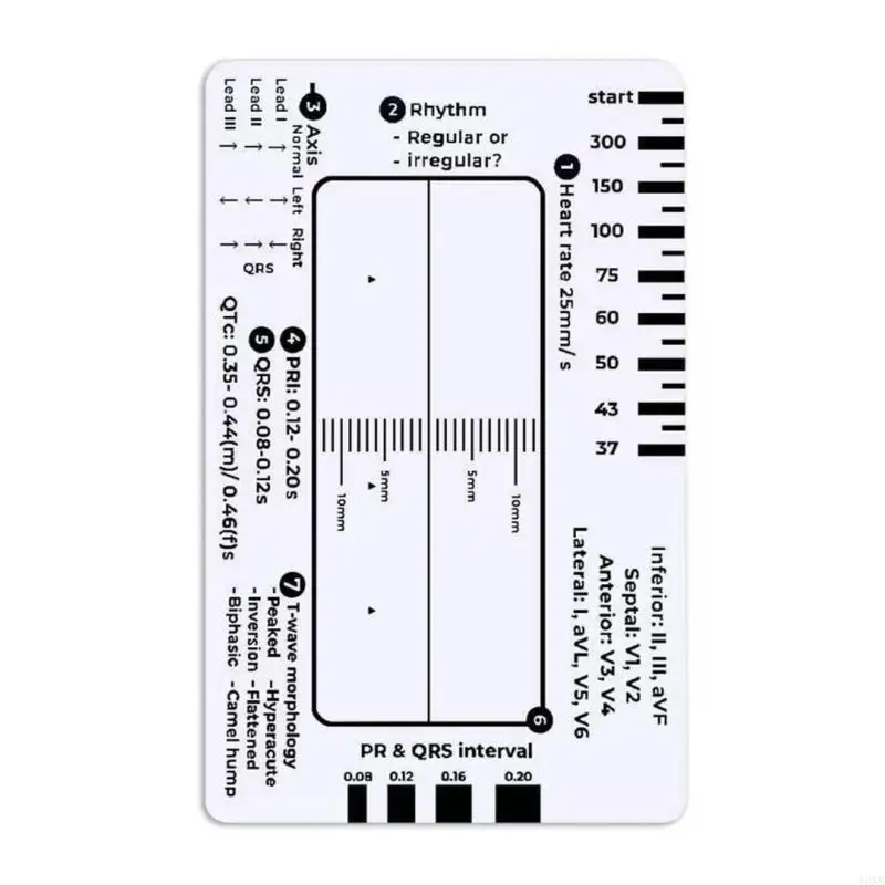 Y3NB Hospital Electrocardiogram Analysis Equipment 7 STEP RULER CARD для кардиолога
Y3NB Hospital Electrocardiogram Analysis Equipment 7 STEP RULER CARD для кардиолога