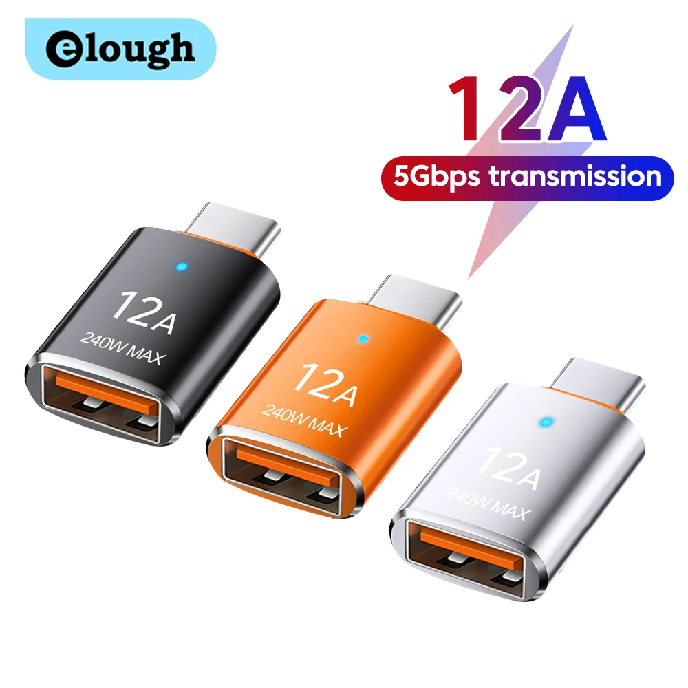 Elough USB 3.0 to Type C Male OTG Adapter with Light USB Female to Type C Connector for iPhone 15 Samsung Xiaomi Huawei
Elough USB 3.0 to Type C Male OTG Adapter with Light USB Female to Type C Connector for iPhone 15 Samsung Xiaomi Huawei