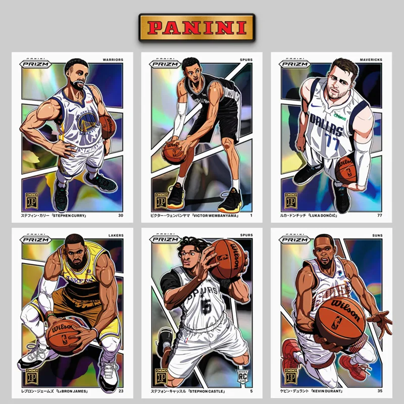 Panini 2025 NBA Prizm Manga Doncic Wembanyama James Curry Durant Diy Homemade Basketball Star Trading Cards Gift Collection
Panini 2025 NBA Prizm Manga Doncic Wembanyama James Curry Durant Diy Homemade Basketball Star Trading Cards Gift Collection