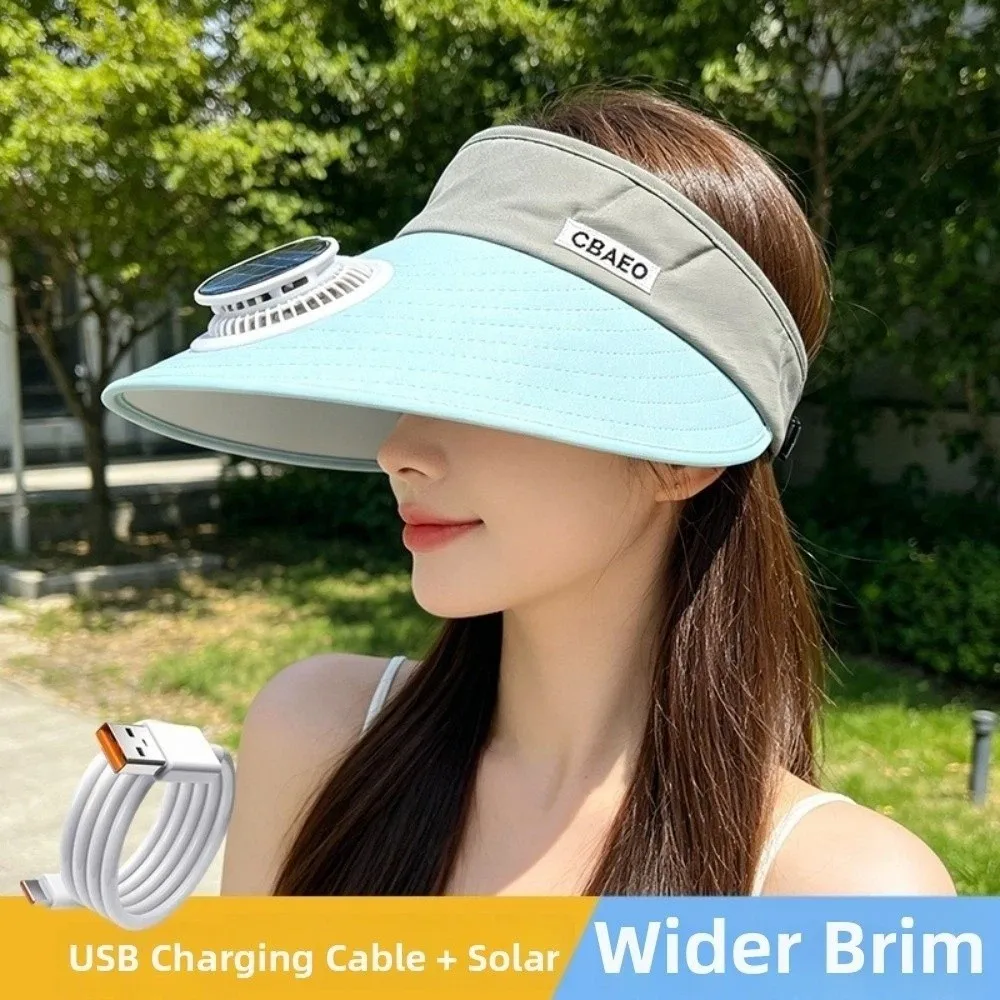 Breathable Solar Fan Hat Polyester Lightweight Wide Brim Sun Hat Adjustable USB Charging Empty Top Hat for 5V300MAH Summer
Breathable Solar Fan Hat Polyester Lightweight Wide Brim Sun Hat Adjustable USB Charging Empty Top Hat for 5V300MAH Summer