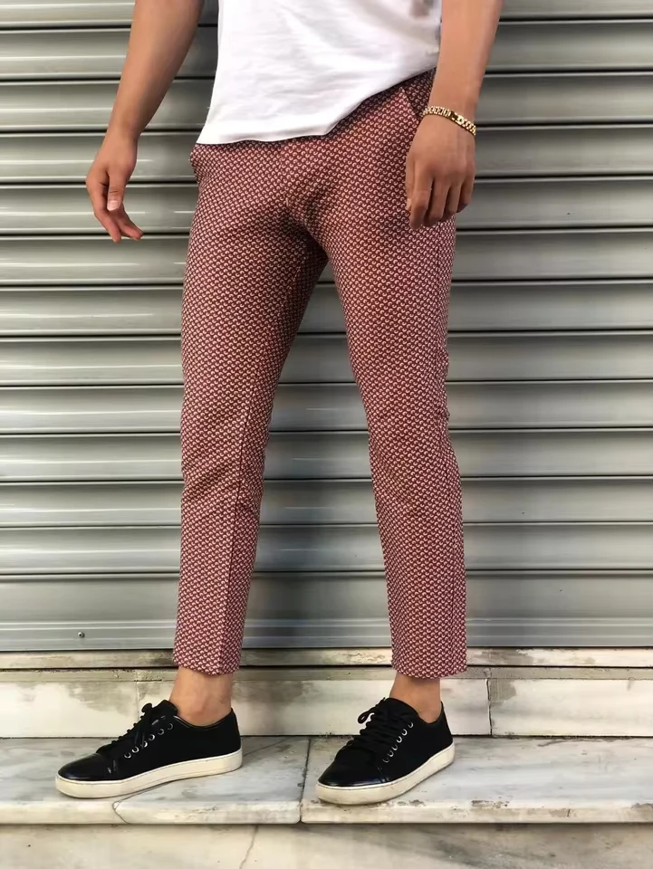 Men Business Pencil Pants Skinny Casual Trousers Fashion Streetwear Slacks Print Formal Suit Solid Pants Мужские брюки
Men Business Pencil Pants Skinny Casual Trousers Fashion Streetwear Slacks Print Formal Suit Solid Pants Мужские брюки