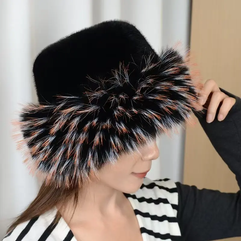 New Warm Fluffy Fur Bucket Hat Cold Thicken Panama Cap Ear Protection Cover Head Cap Winter Hat Women
New Warm Fluffy Fur Bucket Hat Cold Thicken Panama Cap Ear Protection Cover Head Cap Winter Hat Women