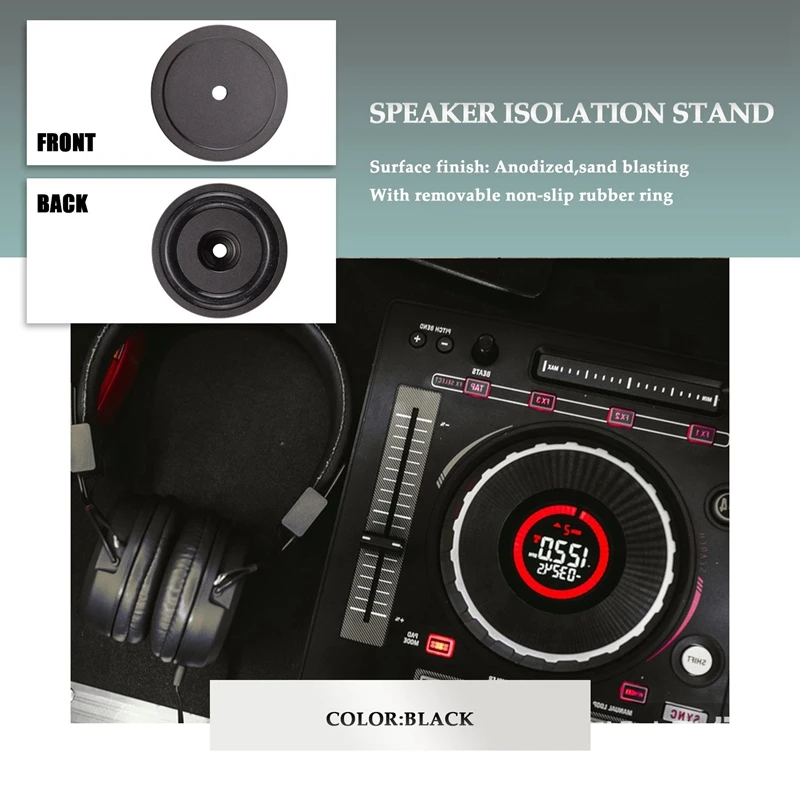 AA58 4Pcs 40X20mm Aluminum HIFI AMP Speaker Isolation Stand Turntable DAC Feet Pad (Black)
AA58 4Pcs 40X20mm Aluminum HIFI AMP Speaker Isolation Stand Turntable DAC Feet Pad (Black)