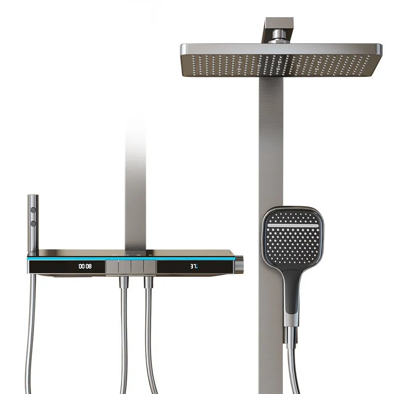 Smart, constant temperature shower set, super wall attached, supercharged, high power.
Smart, constant temperature shower set, super wall attached, supercharged, high power.