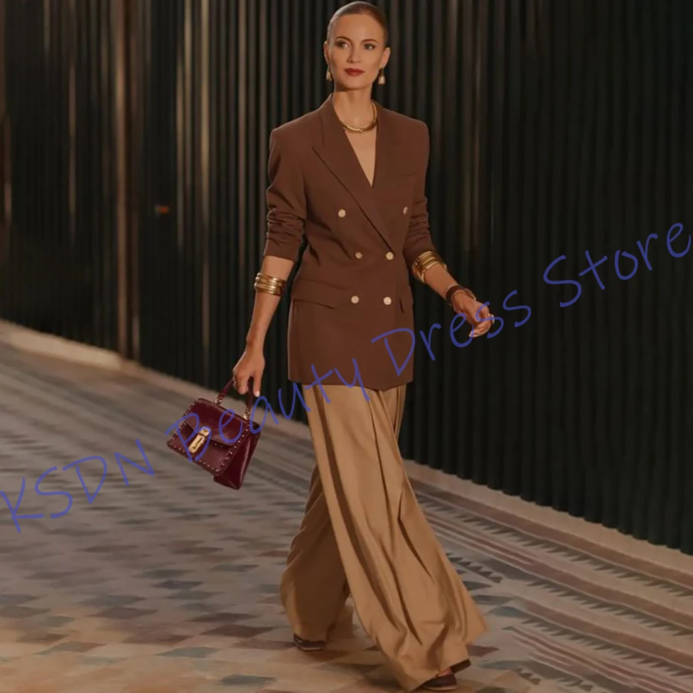 Шикарная женская одежда, двубортный комплект из двух предметов с остроконечными лацканами (куртка + брюки), офисный женский пиджак, элегантный повседневный ансамбль
Шикарная женская одежда, двубортный комплект из двух предметов с остроконечными лацканами (куртка + брюки), офисный женский пиджак, элегантный повседневный ансамбль