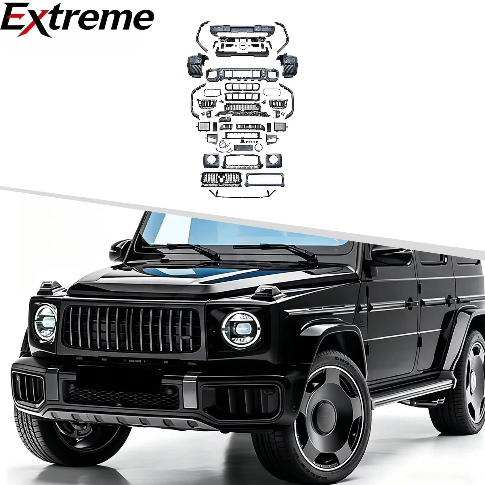 High Quality W465 G63 AMG Style Body Kit for Benz G-Class W464 G450d & G500 2019-2024 Front Bumper Fenders Grille Direct Fit
High Quality W465 G63 AMG Style Body Kit for Benz G-Class W464 G450d & G500 2019-2024 Front Bumper Fenders Grille Direct Fit