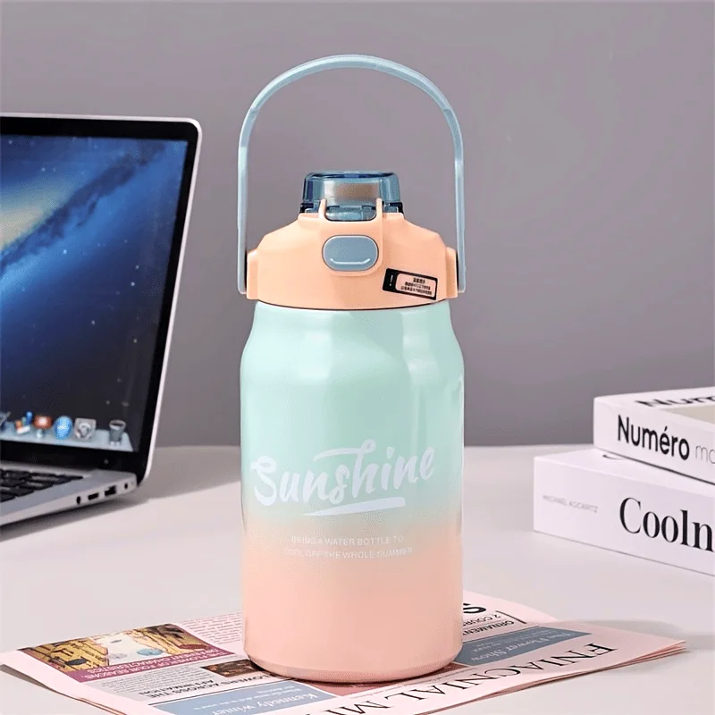 1L Stainless Steel Insulated Water Bottle Gradient, Portable Leakproof with Handle for Outdoor Sports and Fitness
1L Stainless Steel Insulated Water Bottle Gradient, Portable Leakproof with Handle for Outdoor Sports and Fitness
