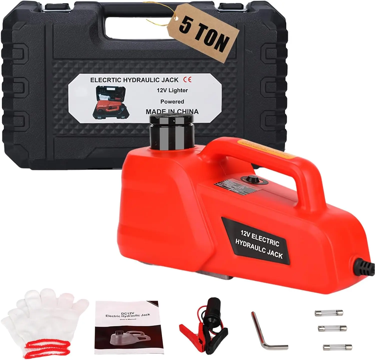 5 Ton Electric Car Jack 12V Hydraulic Lift for SUV Sedan Truck Tire Change Repair Tools Lightweight
5 Ton Electric Car Jack 12V Hydraulic Lift for SUV Sedan Truck Tire Change Repair Tools Lightweight