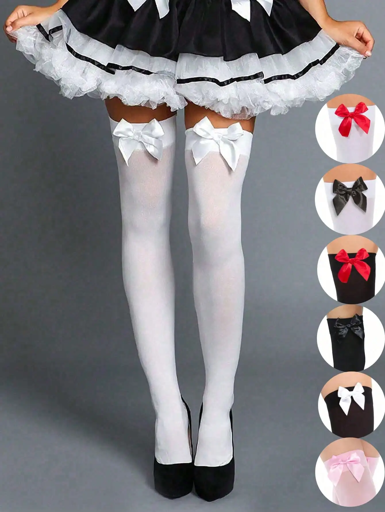 Sheer Bow Thigh High Stockings for Women, Y2K Style, Perfect for Cosplay, Parties & Stage
Sheer Bow Thigh High Stockings for Women, Y2K Style, Perfect for Cosplay, Parties & Stage