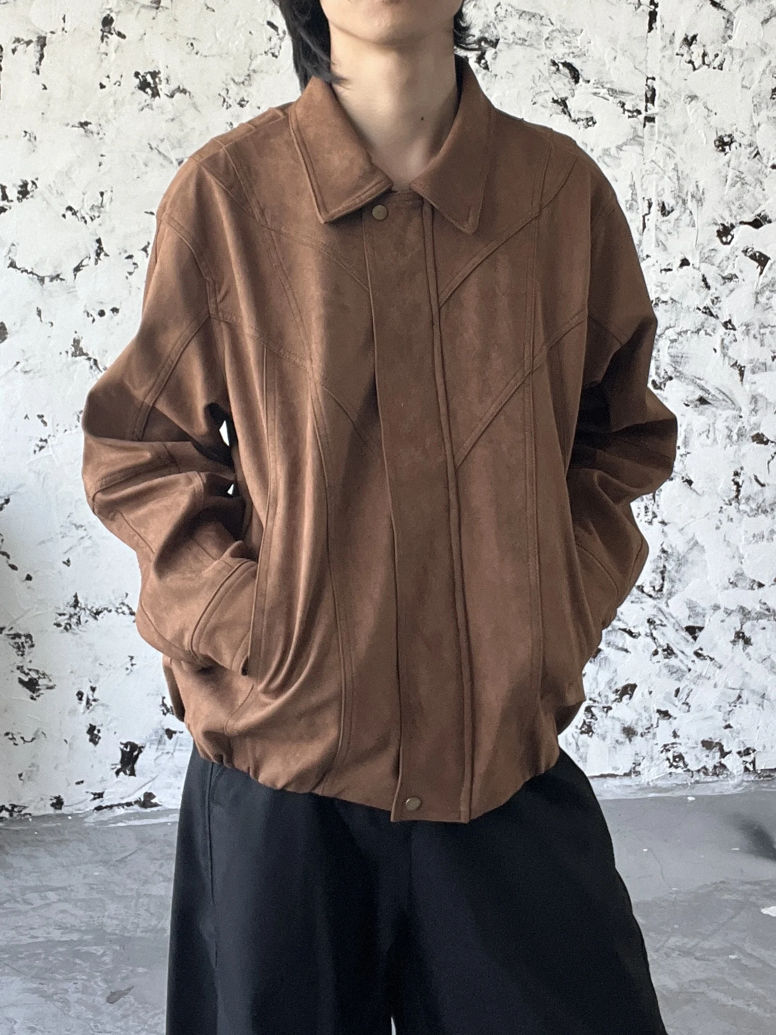 Retro American Splicing Faux Leather Jaet Men's Women's Loose Outerwear Wear Resistant Fur Faionable Urban Sle
Retro American Splicing Faux Leather Jaet Men's Women's Loose Outerwear Wear Resistant Fur Faionable Urban Sle