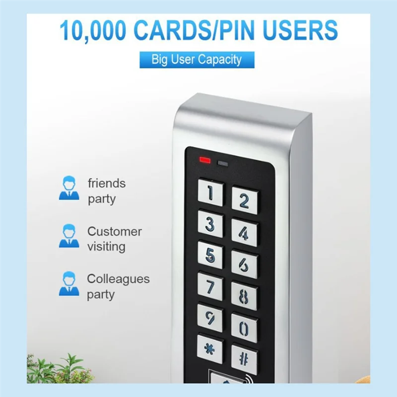 LBER WIFI Keypad For Access Control With Tuya App Remote Unlock IP66 Waterproof RFID EM Card 10000User Interlock Low Power
LBER WIFI Keypad For Access Control With Tuya App Remote Unlock IP66 Waterproof RFID EM Card 10000User Interlock Low Power