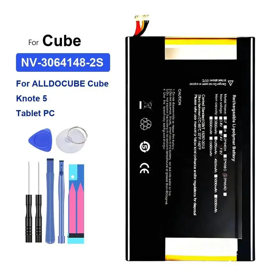 Tablet Battery Long-Lasting Performance NV-3064148-2S 4200-5500Mah For Alldocube Cube Knote X 5 PC Pro
Tablet Battery Long-Lasting Performance NV-3064148-2S 4200-5500Mah For Alldocube Cube Knote X 5 PC Pro