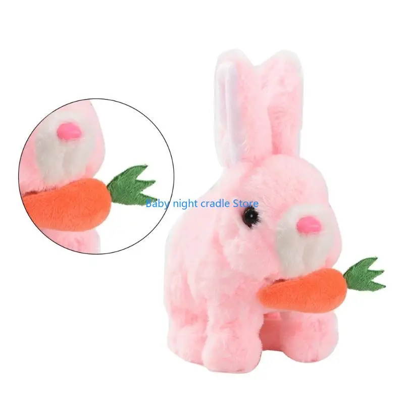 J2FF Educational Electronic Rabbit Toy Plush Stuffed Walking Rabbit Toy with Sounds and Movements Hopping Swing Ears Doll
J2FF Educational Electronic Rabbit Toy Plush Stuffed Walking Rabbit Toy with Sounds and Movements Hopping Swing Ears Doll