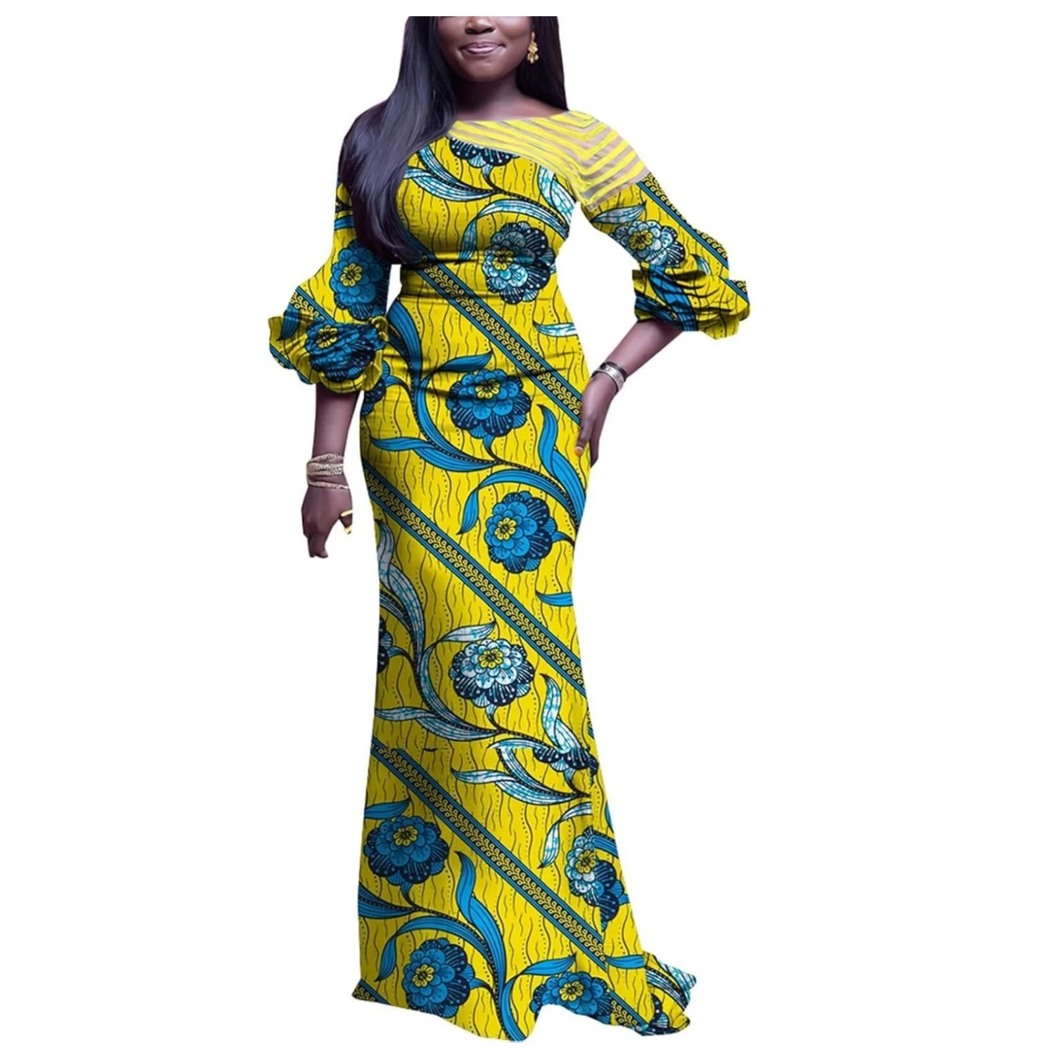 African Wedding Dresses for Women Traditional Elegant Long Dress Print Party Ankara Cotton Clothing WY9604
African Wedding Dresses for Women Traditional Elegant Long Dress Print Party Ankara Cotton Clothing WY9604