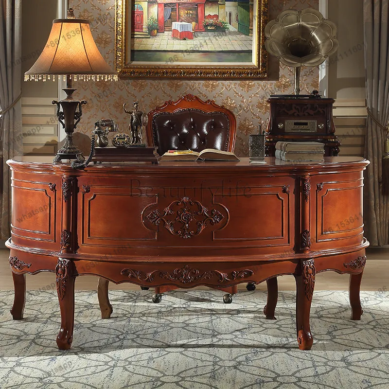 Европейский стол из массива дерева, изогнутый стол большого класса, роскошный стол для виллы
Европейский стол из массива дерева, изогнутый стол большого класса, роскошный стол для виллы